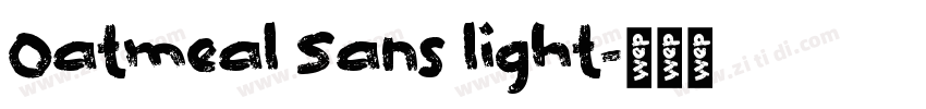 Oatmeal Sans light字体转换